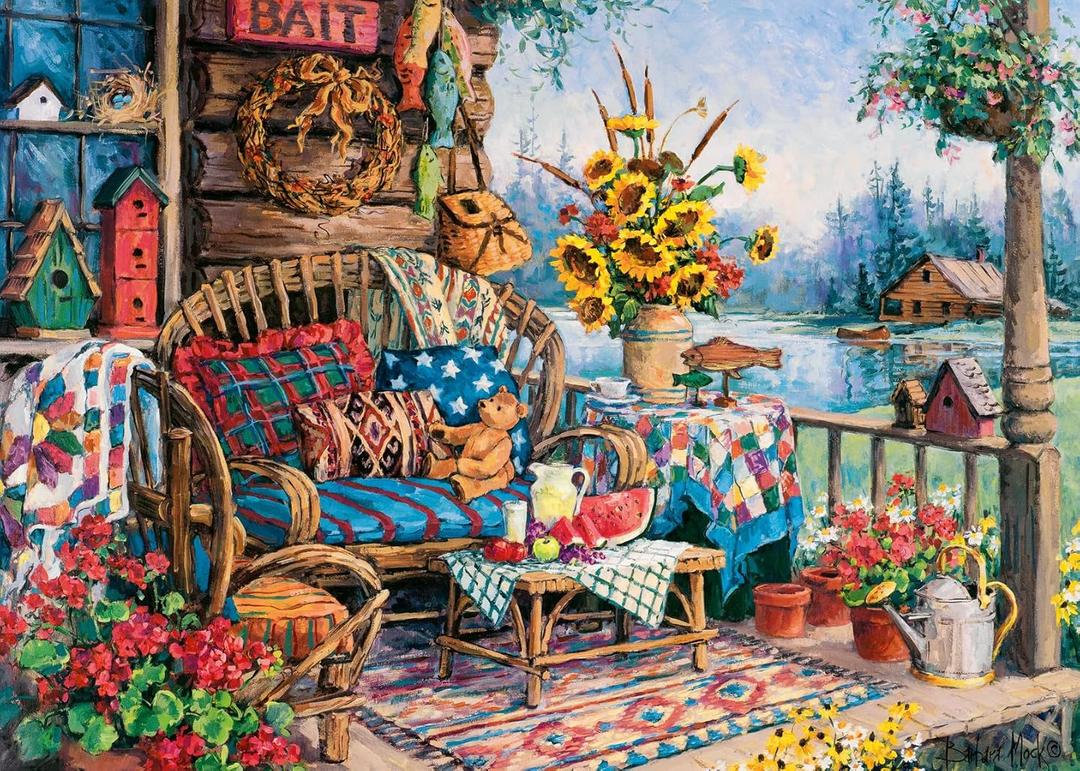 Wonder Forge Country Hideaway 1000 Piece Jigsaw Puzzle for Adults | Unique, Perfectly-Fitting Pieces | Fun, Vibrant Imagery |