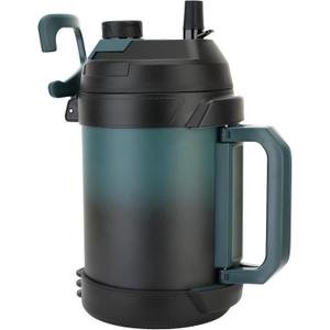 Hydraful Gallon Jug, 128oz Large Insulated Stainless Steel Sports Water Jug, Large Triple Wall Vacuum Insulation Water Bottle-Keeps Cold up to 48 Hrs-Sweat Proof,for Gym, Hiking & Camping (Samurai Cyan)