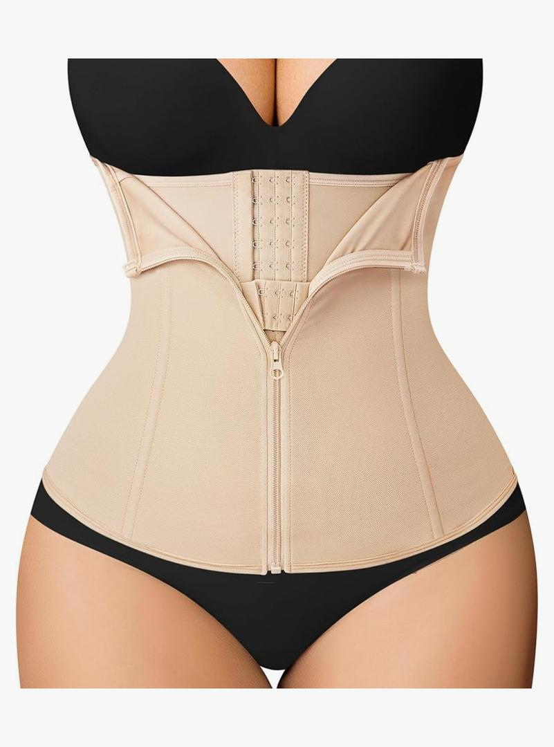 MERYOSZ Waist Trainer Corset Zipper Tummy Control Shapewear Breathable Waist Cincher for Women Body Shaper Sport Girdle M MERYOSZ Waist Trainer Corset Zipper Tummy Control Shapewear Breathable Waist Cincher for Women Body Shaper Sport Girdle M
