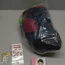 Halloween Costume Set for Mens Green Robe Anime Kimono cosplay Outfit with Sword earrings stickers wig (Medium)