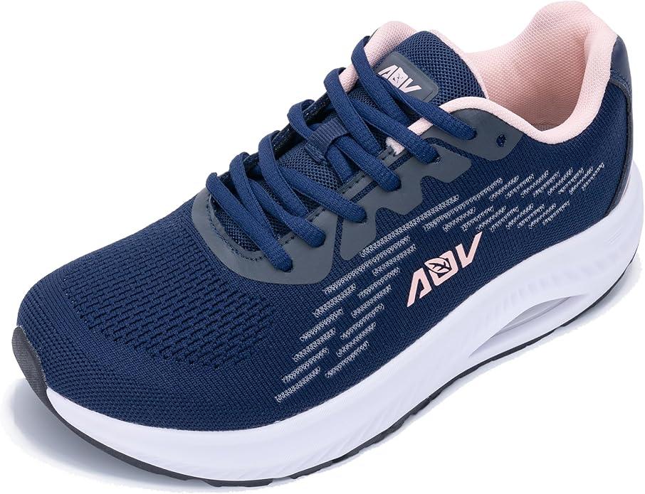 AOVWide Toe Box Shoes Women Arch Support Walking Shoes for Plantar Fasciitis Orthotic Air Tennis Sneakers, Size 11 