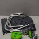 Garden Water Hose Reel Cart, Holds 65-100 Ft of 5/8 Inch, Wall Mounted Garden Hose Cart, Portable Hose Holder for Convenient Hose Storage and Watering (Green)