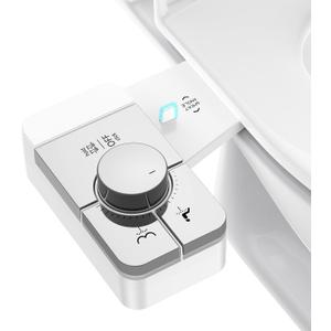 Upgrade Bidet Attachment for Toilet Seat, Adjustable Angle Dual Nozzle, Self-Cleaning, Non-Electric Bidet Attachment for Rear & Feminine Wash, Controllable Fresh Cold Water Pressure (Chrome)