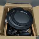 Astercook Non Stick RV Pots and Pans Ceramic Kitchen Cookware Set with Detachable/Removable Handle, Oven Safe, Induction Ready, Stackable, Black, 21 pcs