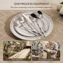 KINGSTONE Silverware Set, Luxury 20 Piece Flatware Set for 4, 18/10 Stainless Steel Cutlery Set with Diamond Cut Pattern for Kitchen, Home, Wedding, Party, Mirror Polished and Dishwasher Safe