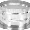 PATIKIL 10" Round Duct Collar, Galvanized Duct Connector Flange Pipe Collar Take Off Collar for Flexible or Rigid Ducts, Heating Cooling Ventilation Exhaust Fan Vent Systems