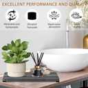 3PCS Water Absorbing Stone Tray, DryingNeat Diatomite Stone Sink Tray, Instant Dry Sink Coasters, Kitchen Sponge Hand Soap Holder, Countertop Fast Drying Counter Trays,8 * 4inch and 4 * 4inch