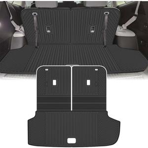 Cargo Liners Backrest Mat for Hyundai Ioniq 9 Accessories 2026 with Hook&Loop Rear Trunk Mat Rear Seat Back Cover Protector All Weather Anti-Slip Split Dog Liner