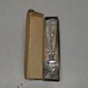 2 Pack 8 inch Kunz Small Regular and Perforated Sauce Spoon Set | 18/10 Stainless Steel Silver Chef Spoon ideal for drizzling sauces, plating desserts, Dishwasher safe