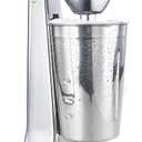 Hamilton Beach DrinkMaster Electric Drink Mixer, Retro Milkshake Maker & Milk Frother, 2 Speeds, Extra-Large 28 oz. Stainless Steel Cup, Classic Chrome
