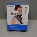 Velpeau Neck Brace for Neck Pain and Support, Soft Cotton Pads, Cervical Collar Restricting Cervical Motion, Relieves Discomfort and Spine Pressure (Foam Padded Neck Brace, One Size)