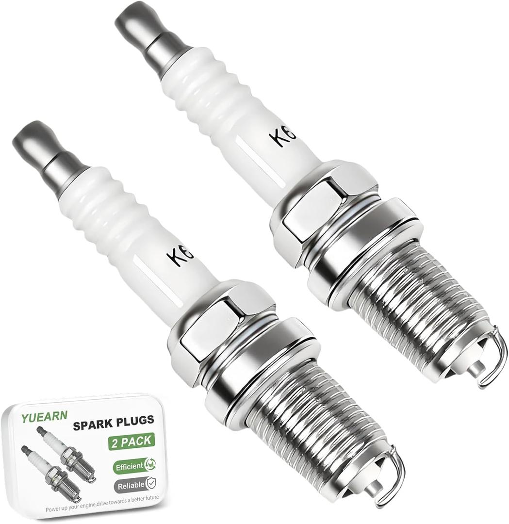 2 Pack RC12YC Spark Plug for Briggs and Stratton 491055S 491055T 491055 692051 792015 for Kohler 12 132 02-S for Champion RC12YC Spark Plugs