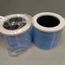 DH-JHD07 Air Filter Replacement 4-in-1 True HEPA Filter for Harmful Particulate, Dust, Hair, Dander, Odor - Standard Version (Blue), 2 Pack