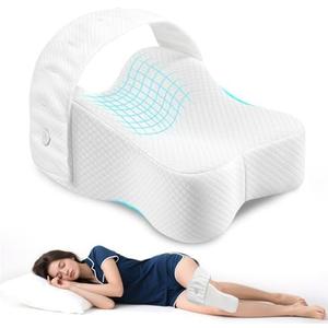 Gliterra XL Memory Foam Knee Pillow for Side Sleepers - Adjustable Leg Pillow, Max Support Spine Alignment & Hip/Back/Joint Pain Relief