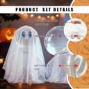 2 x Ghost Clothes for 6.7 Inch (17cm) DollsNO Doll,One-piece Halloween-Themed CostumePerfect for Collectors Dress-Up Halloween, Christmas, and Birthday Gifts