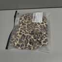 Girl's Leopard Print Casual Shorts Y2K Letter Patched Elastic Waist Summer Mini Shorts (Coffee Brown)