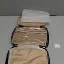 BAGSMART Toiletry Bag Travel Bag with Hanging Hook, Water-resistant Makeup Cosmetic Bag Travel Organizer for Accessories, Shampoo, Full-size Container, Toiletries (Black, Medium)