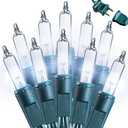 Joomer LED Clear Christmas Lights, 2 Pack Total 39FT 200 LED Clear White Christmas Tree Lights, Connectable Waterproof Mini String Lights Plug in for Indoor Outdoor Home Christmas Decoration