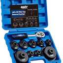 Orion Motor Tech Oil Filter Wrench Set, 10pc Oil Filter Socket Set, 3/8" Drive Metric Oil Filter Cap Wrench Removal Tool Kit, Low Profile Oil Filter Socket Set Compatible with Toyota VW BMW Mercedes