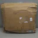 Presentime & Co 24" Jameson Illuminated in/Outdoor Clock, Modern Farmhouse, Self-Illuminated, Waterproof, Weather Station (Thermometer & Hygrometer), Metal Clock, Morning Silver. (Night Light)