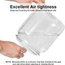 2 Pack 150 oz Candy Jars with Lids Clear Plastic Cookie Jar Large Unbreakable Candy Storage Containers Wide Mouth Airtight Candy Jars for Candy Buffet Cookies Snacks Kitchen Organization