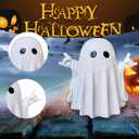 Halloween Ghost Figurine, Resin Cute Finger Ghost Statue, Funny Decor for Halloween Decorations Desk Indoor and Porch Spooky Home Decor (Styl 5)