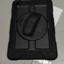 BMOUO for Samsung Galaxy Tab A9+ Plus Case 11" 2023 (SM-X210/X216/X218), Shockproof Galaxy Tab A9 Plus Case with Rotating Stand and Hand/Shoulder Strap, Black