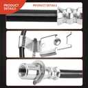 A-Premium Front Passenger Brake Hydraulic Hose Compatible with Select Chrysler Models - 300 2014 V8 6.4L - Replace# 5140861AA