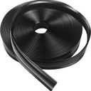 1 Inch RV Trim Molding Insert | 50FT UV-Resistant RV Weather Stripping Exterior | Heavy Duty Black Vinyl Rubber Molding Screw Cover Trim for Camper & Trailer Roof Edge Gutter