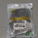 60PCS Stainless Steel Drapery Hook and Pin for Pleated Drapes 4 Prongs Pinch Pleat Clips Traverse Pleater 4 End Curtain Hangers for Window Door Bathroom Curtain