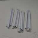 Spring Tension Curtain Rods Small Tension Rod Adjustable Curtain Rod No Drilling for Window (White, 26" to 39"-2Pack