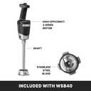 Waring (WSB40) 10" Medium-Duty Quik Stik Plus Immersion Blender,Black/Silver