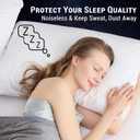 Gogreen Bamboo Rayon Waterproof Pillow Protector, Breathable Pillow Cover, Cooling Pillow Case Protector with Zipper, Super Soft Pillow Case Cover with Zipper (2 Packs, Queen 20"x30", White)