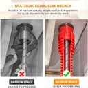 Tap Spanner Tool, 14-in-1 Multi-Functional Faucet Wrench, Comfortable Grip, Anti-Slip, for Sink, Bathroom & Kitchen Plumbing, Faucet Installation, Plumbing Repair Kita