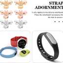 Angoily 12 Pcs Strap Decorative Ring Strap Decors Watch Band Bee Strap Charm Decorative Charms Nails Studs (1X0.7CM, Assorted Color)