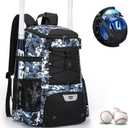 KAVIGOR Baseball Bag for Youth and Adult, Softball Backpack 40L Large Capacity, Bat Backpack with Shoes Compartment and Hidden Helmet Holder