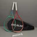 HIRALIY Tennis Rackets 2 Pack for Adults Beginners - 27 Inch Lightweight Aluminum Tennis Racquet Set with 3 Balls & Carry Bag - Vibration Dampening & Large Sweet Spot for Men Women Couples