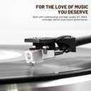 DIGITNOW Vinyl Record Player with Magnetic Cartridge, High Fidelity Belt Drive Turntable with Built-in Speakers & Phono Preamp, Wireless Playback and Aux-in Functionality, Auto Off