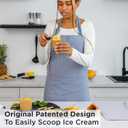 Deiss Pro Ice Cream Scoop, Stainless Steel with Soft Rubber Handle, Perfect Ergonomic Design for Easy Grip, Heavy Duty Ice Cream Scooper For Spooning Frozen Hard Gelato and Sorbet, Cookie Dough