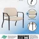 Boss Office Products Guest Chair 500 lb. Weight Capacity in Beige, unspecified