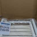 16-Inch Wall Mounted Shower Seats with Armrests, Space-Saving Foldable Shower Bench for Small Bathrooms, Safety Wall-Mounted Foldable Shower Chair with Reflective Strips, Holds up to 330 lbs