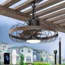 BrilMaison Outdoor Ceiling Fans with Light for Patios, 18 Inch Ceiling Fan Smart APP & Remote Control, 6 Speeds, 3 Color Temperatures, Gazebo Lights Outdoor Ceiling Fans for Patio Waterproof,Porch - Amazon.com