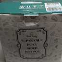 Food Party Hot Pot Electric Upgraded Separable Shabu Shabu Pot with Divider Hotpot Pot Electric Cooker Dual Sided 110V 1350W Non-Stick 5L Fondue Pot for 2-6 People