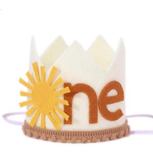 WAOH Boho Sunshine Hat - Costume Headwear for Babies' First Birthday, Hat for Baby Girls/boys (Boho Sunshine Hat Brown)