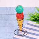 Stainless steel Pizza Cone Holder Stand Ice Cream Cone Holder 