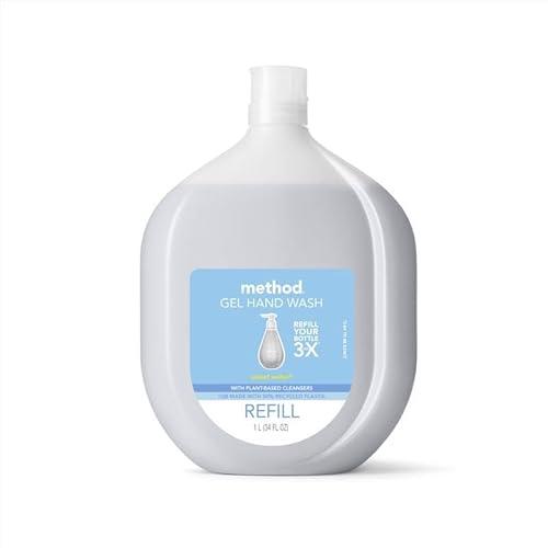 Method Gel Hand Soap, Refill, Sweet Water, 34 oz. 4Pack