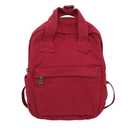 MaxxCloud Vintage Canvas Backpack Purse Mini Tote Satchel Small Hiking Daypack Travel Bag Handbag Rucksack(509 red)