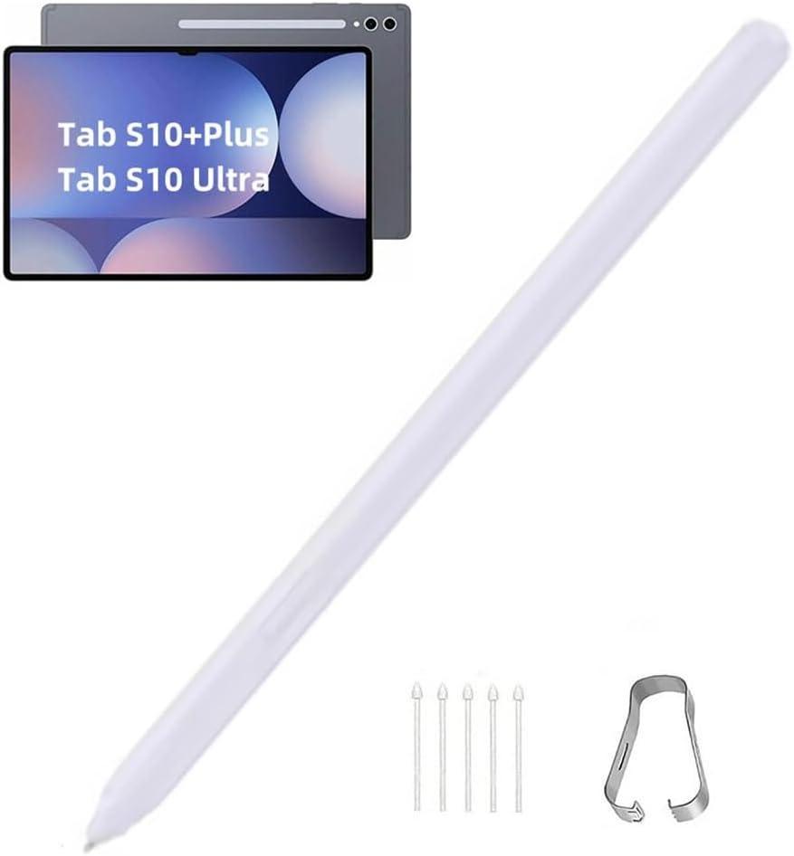 Tab S10 Plus/S10 Ultra S Pen Compatible with Samsung Galaxy Tab S10+ Plus | Tab S10 Ultra All Versions,Tab S10 Stylus Pen (WithBluetooth), 4,096 Pressure Levels with 5pcs Tips (Gray)
