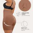 SHAPELLX Shapewear Tummy Control Shorts for Women Seamless High Waisted Body Shaper Thigh Slimming Underwear Girdle (Large, Brown)