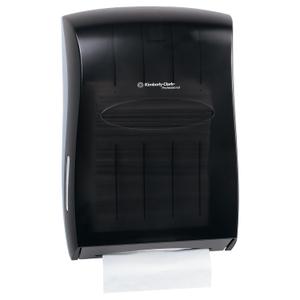 Kimberly Clark Professional Universal Folded Paper Towel Dispenser (09905), for Kleenex and Scott Brand Multifold and C-fold, 13.3 x, 5.9 x 18.9, Smoke (Black)